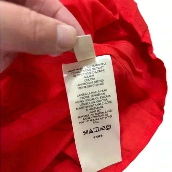 NWT FREE PEOPLE Red Date Night Mini Dress in Strawberry Combo Medium - Picture 8 of 11